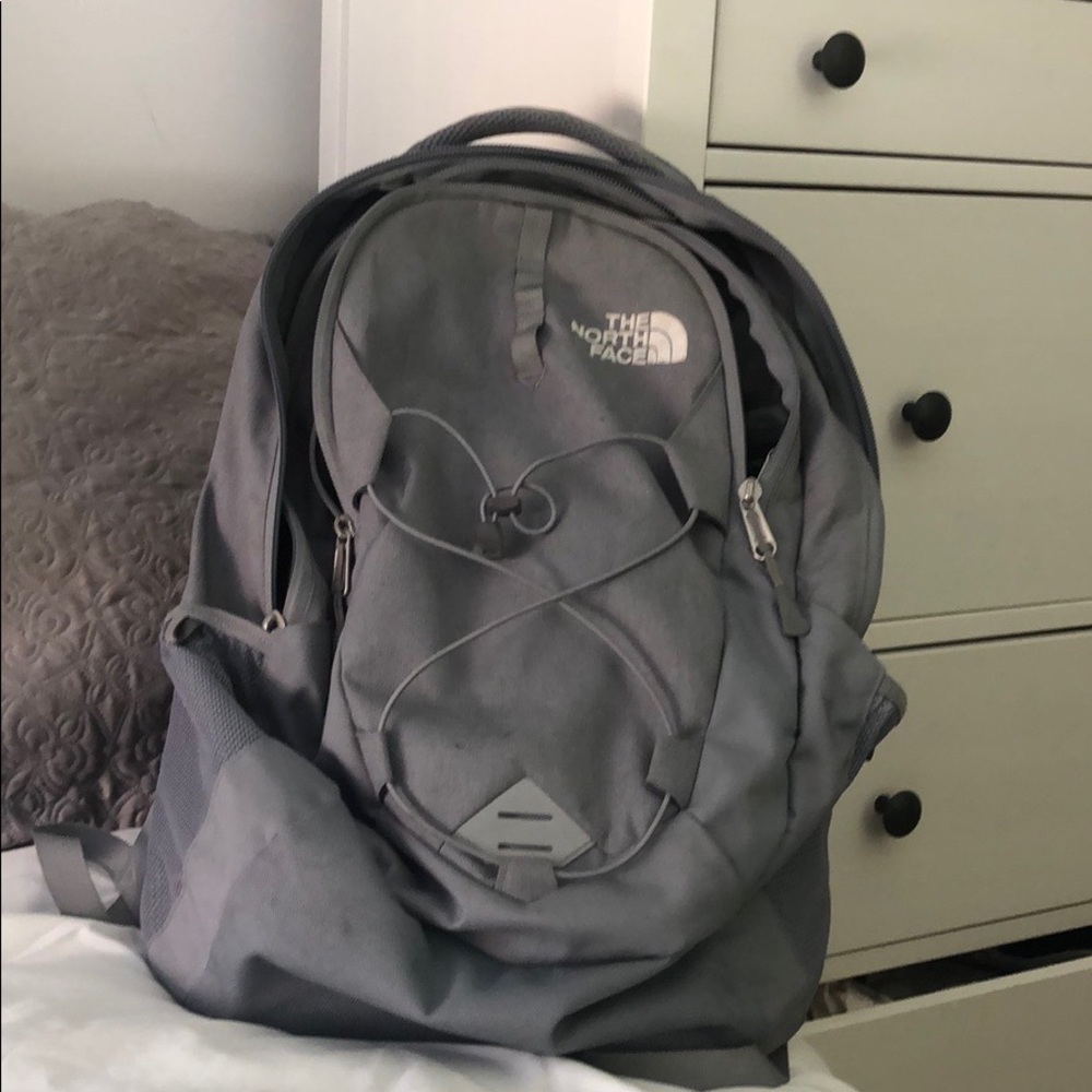 Grey north face backpack
